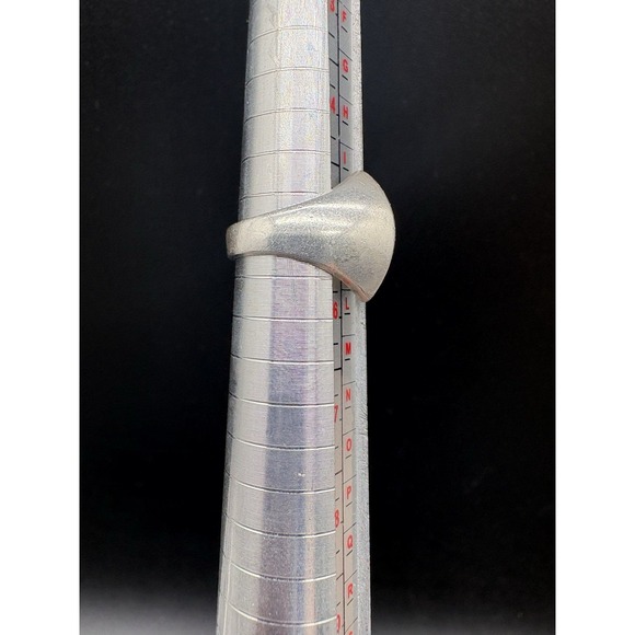 Sterling Geometric Pyramid Ring Pointed Peak Statement Sz 5 DWL 925 - Picture 6 of 11